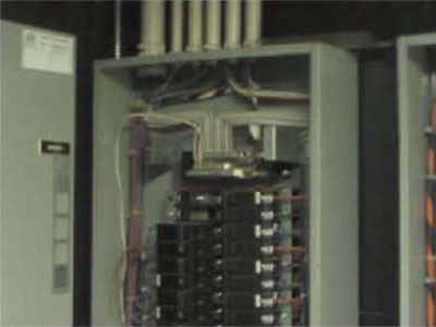 Electrical Panel viewed with visible light.